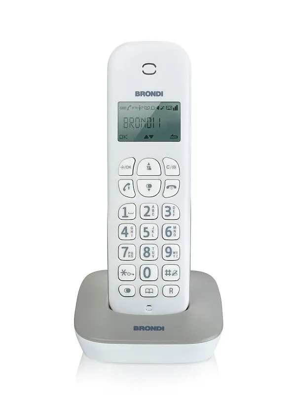 Brondi Telefono Cordless GALA Bianco/Grigio