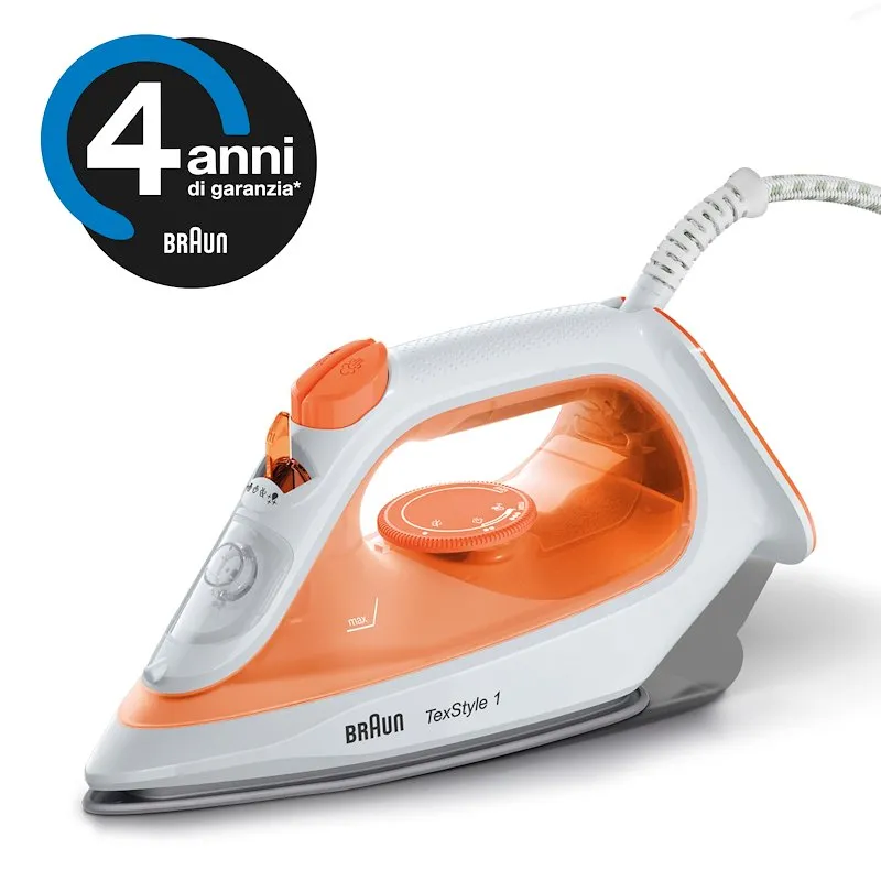 Braun Ferro da stiro a vapore TexStyle 1 SI1009OR Arancione
