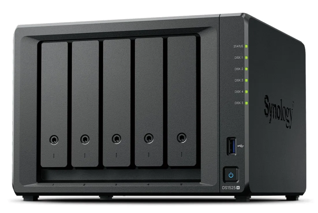 Nas Synology Ds1525+ 5X35 Or 2.5Sa Ta Hdd/Sata/8Gbddr4 Ecc