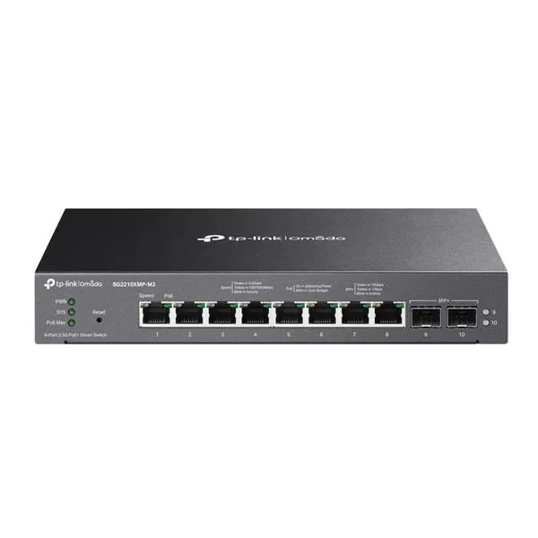 Tp-Link Omada 8-PORT 2.5GBASE-T And 2-PORT 10GE Sfp+ Smart SG2210XMP-M2