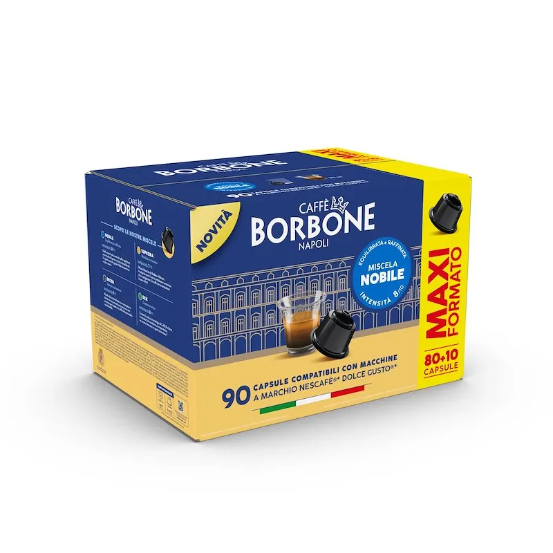 Caffe' Borbone Capsula DOLCE GUSTO NOBILE 80+10PZ