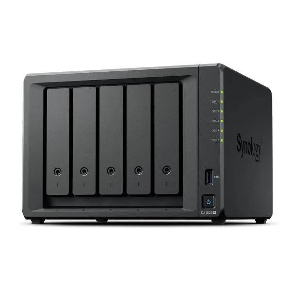 Synology Ds 5-BAY Plus CPU Amd V1500B Quad-Core 8GB DDR4 DS1525+