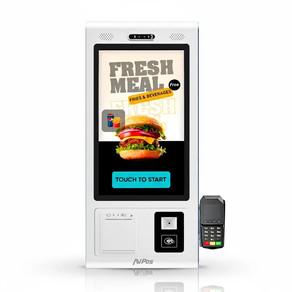 AVPos AVP-DK22-AND-8128 sistema POS RK3568 546 cm (21.5) 1920 x 1080 Pixel Touch screen Bianco