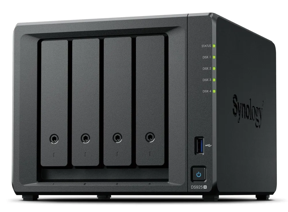 Nas Synology Ds925+ 4Ssd 35/252 P Giga/2P Usb/1P Esata No Ssd