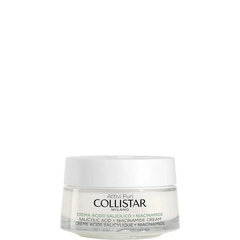 Collistar Attivi Puri Crema Acido Salicilico + Niacinamide Anti-imperfezioni Seboequilibrante 50 ML - 50 ML