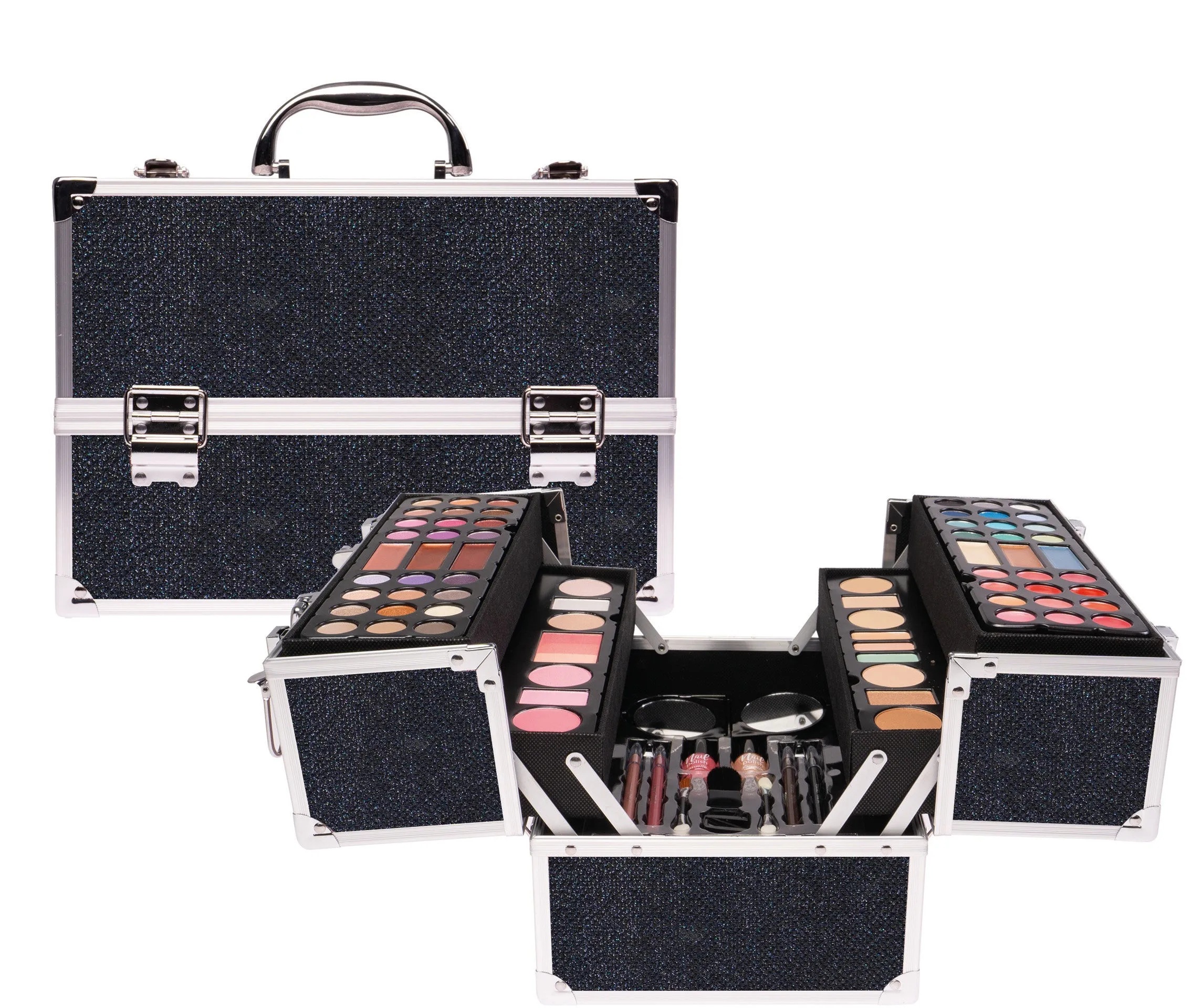 Naima Naima Cosmetic Case Make-up Black Glitter XL - Default Title
