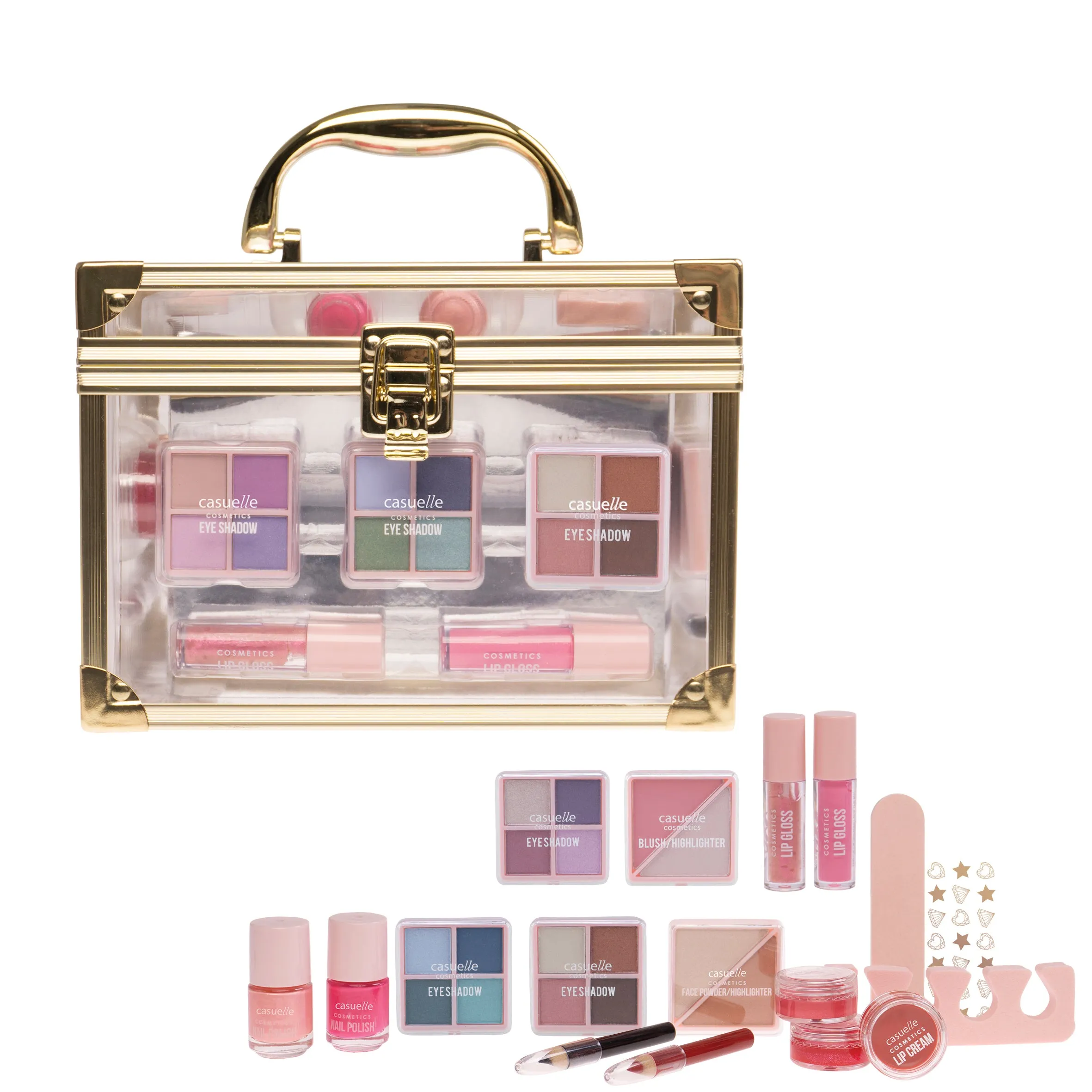 Naima Naima Cosmetic Case Make-up Gold M - Default Title