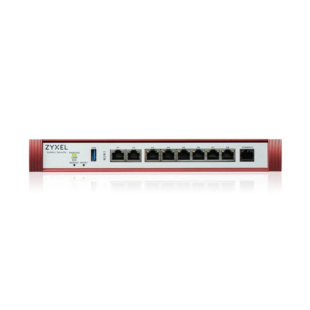 Zyxel Firewall Cons. 50 Utenti Banda Fino A 5Gb 1P25Gbpoe+1P25Gb+6Pgb Lan/Wan Desktop/Rack