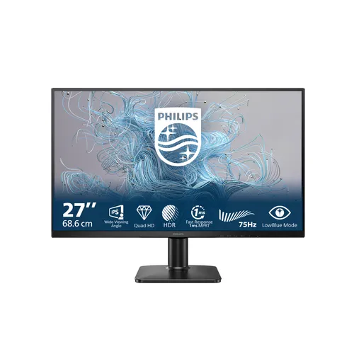 Philips Monitor 27 LED Ips QHD 16:9 4MS 300 Cdm 100hz, DP/Hdmi 27e2n1500l