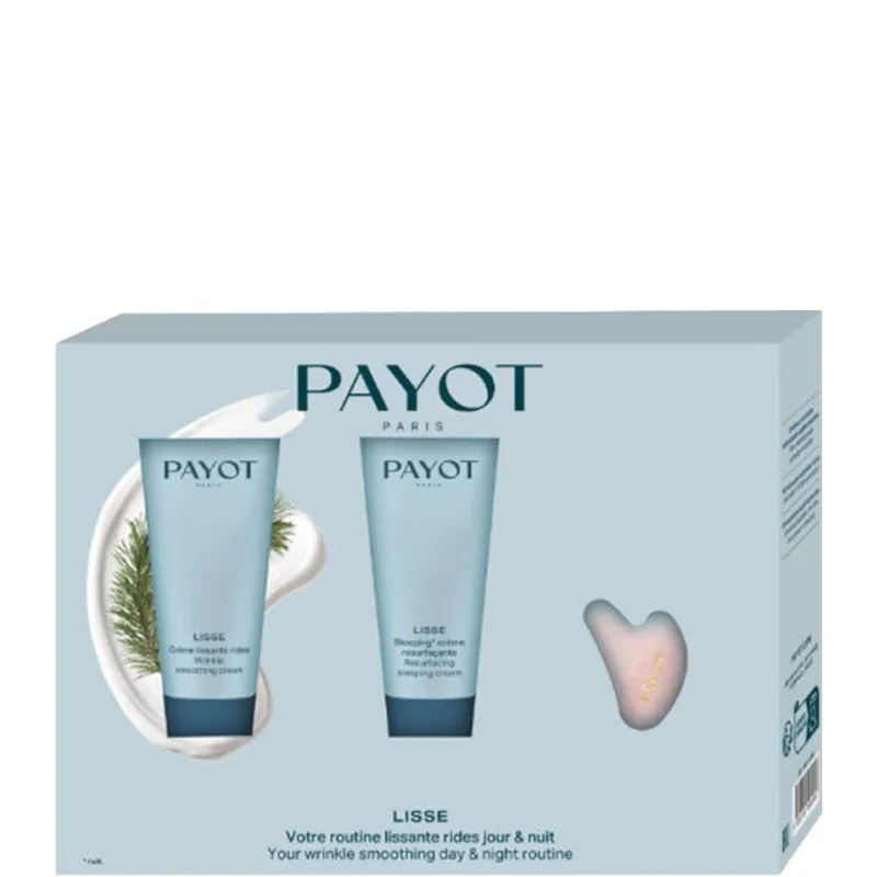 Payot Lisse - Routine Lissante Rides Jour & Nuit 30 ML Crema Viso Giorno + 30 ML Crema Viso Notte + Gua Sha - 30 ML Crema Viso Giorno + 30 ML Crema Viso Notte + Gua Sha