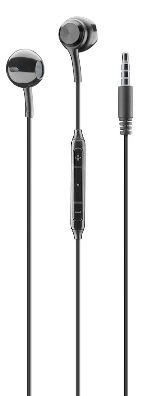 Cellularline Auricolari Capsule Jack 3.5 mm Aucapsulemsremotek Nero