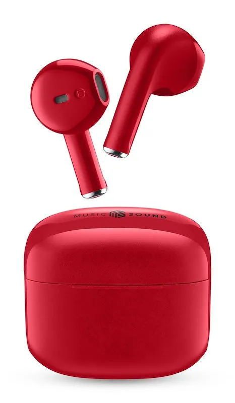 Music Sound Auricolari Wireless SWAG Rosso