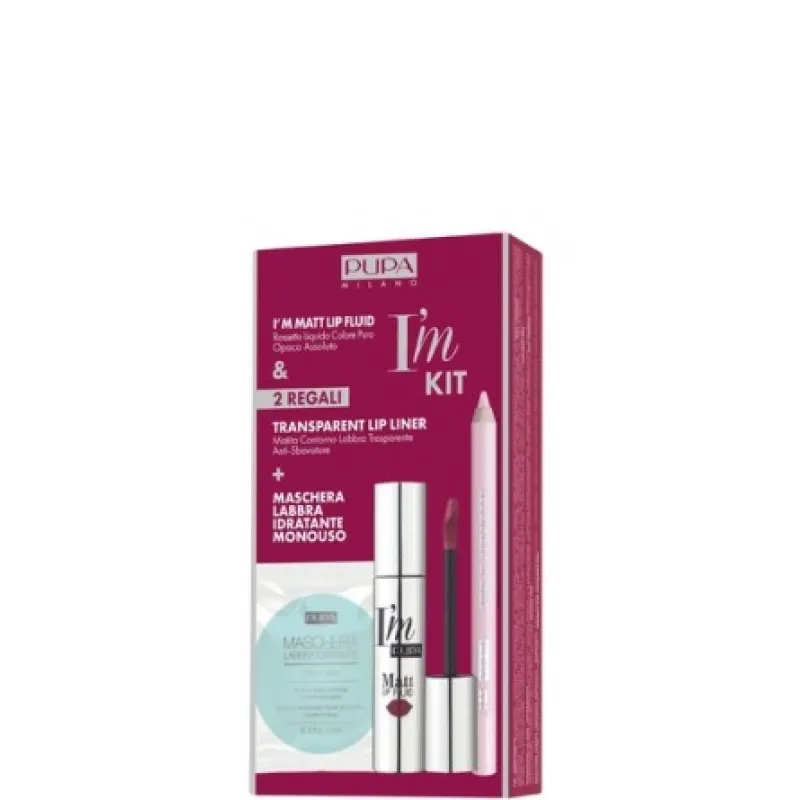 Pupa I'm Matt Lip Fluid Kit I'm 096 Pale Mauve* - N. 096 Pale Mauve