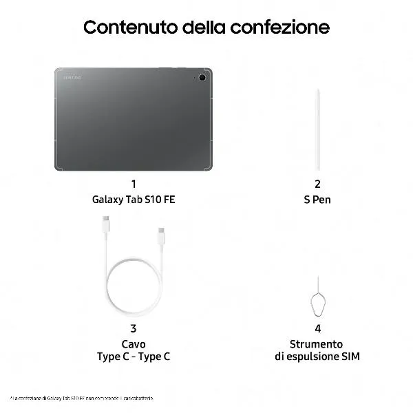 Samsung Galaxy Tab S10 Fe 5G 8+128GB Enterprise Edit. 10.9 SM-X526BZAREEE