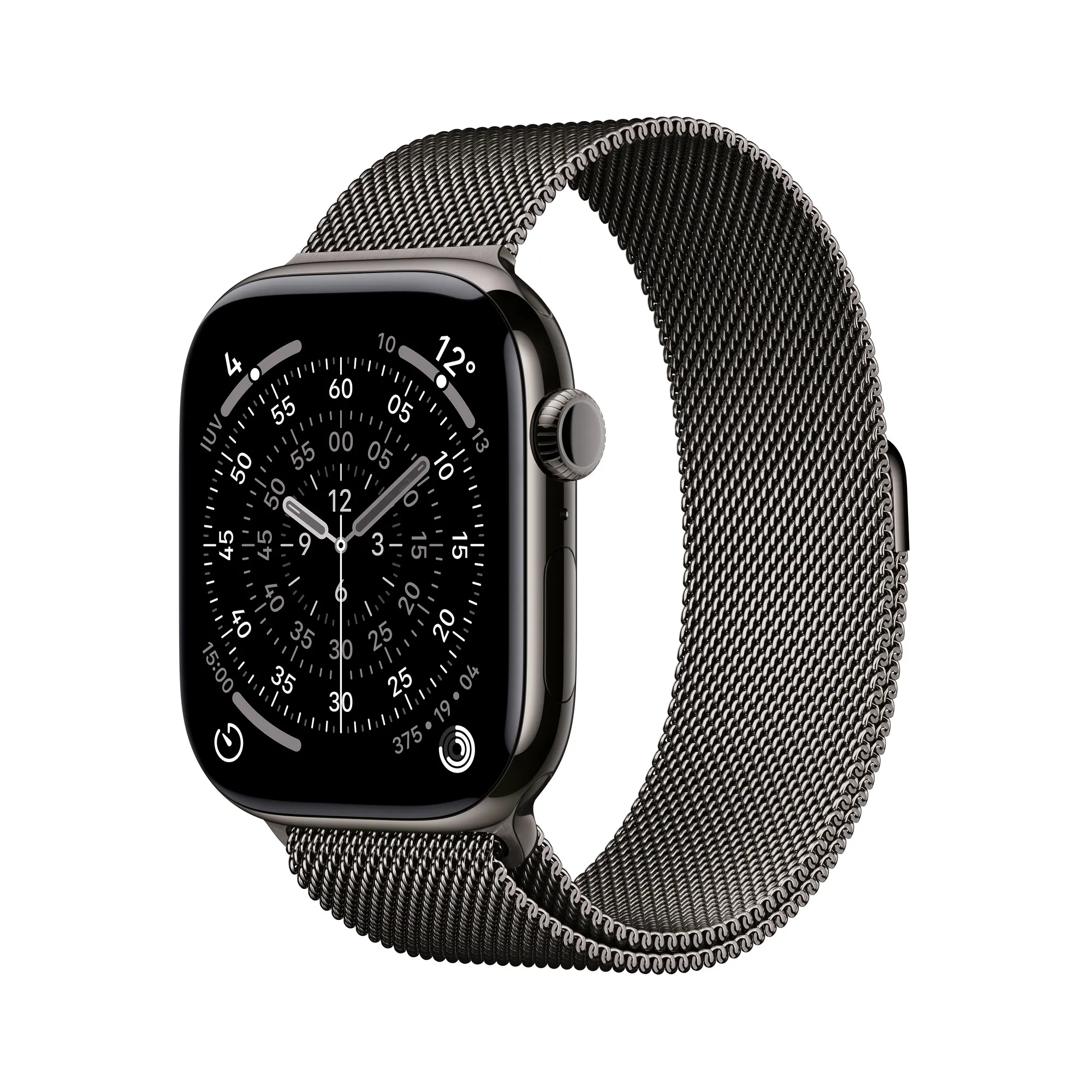Apple Watch Series 11Gps E Cellular 46Mmslate Titanium Case With Slate Milanese Loop M/L