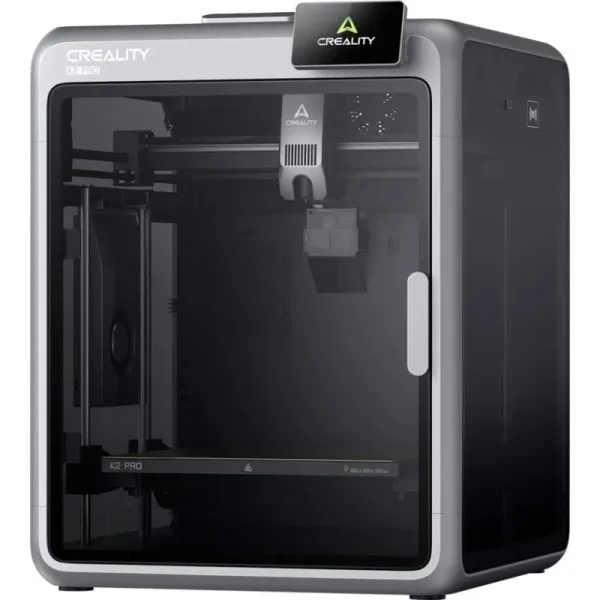 Creality K2 Pro Impresora 3D Cerrada - Tama?±o 30x30x30cm - Cuerpo de Aluminio Aeroespacial - Interfaz de Usuario Inteligente - Velocidad hasta 600mm/s