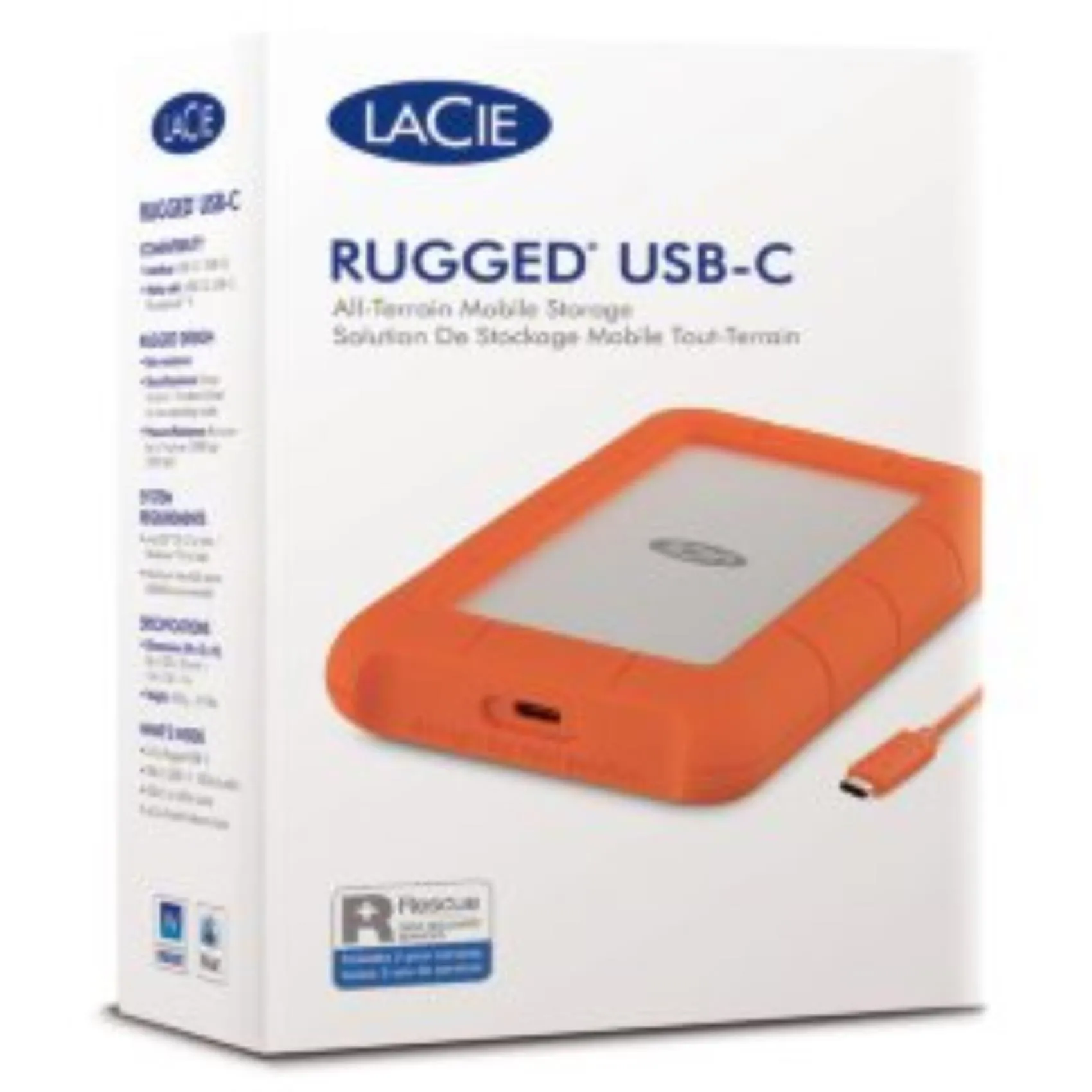 Lacie 1TB Rugged HDD Usb-C STFR1000800