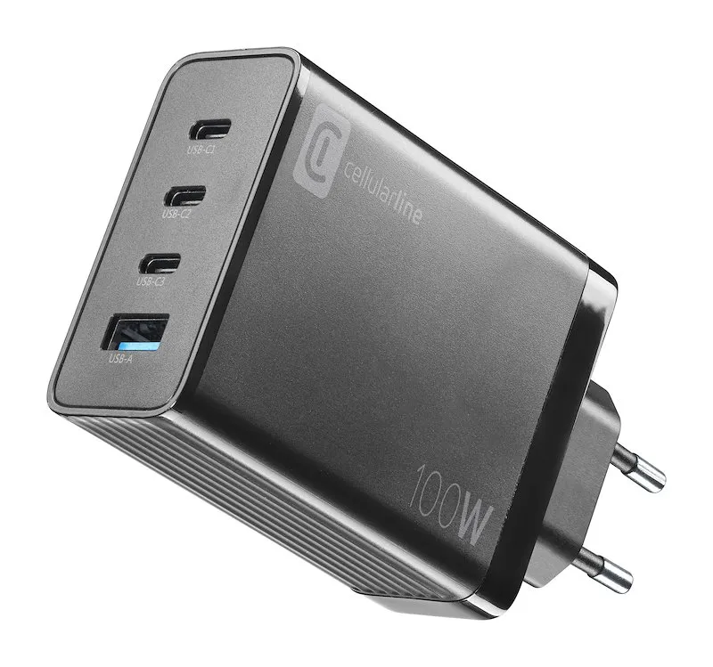 Cellularline Carica Batterie Achusbgan4wal100wk Nero