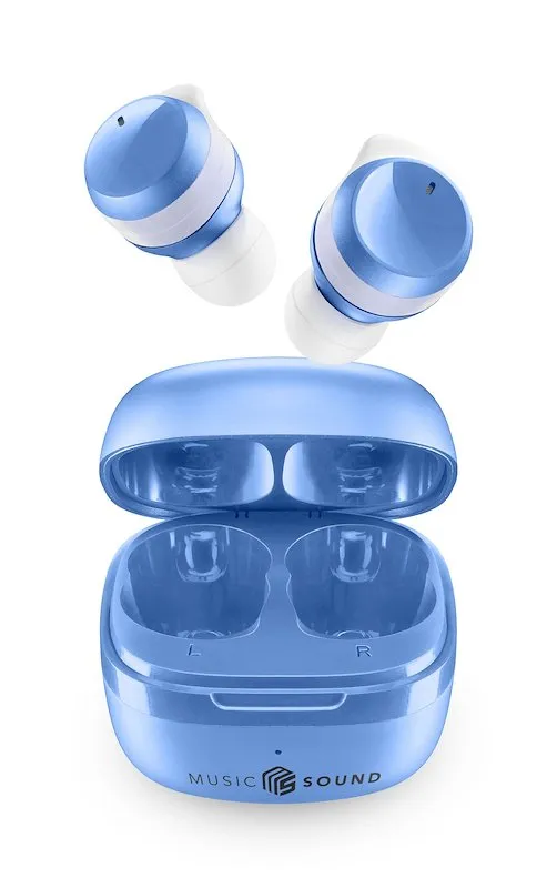 Cellularline Flow Auricolari Bluetooth Azzurro