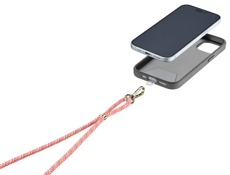 Cellularline Laccio da Collo Smartphone UNIVERSALLACE2O Orange