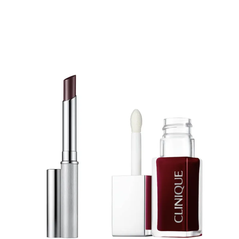 Clinique Black Honey Lipstick + Pop Lip + Cheek Oil KIT - Black Honey