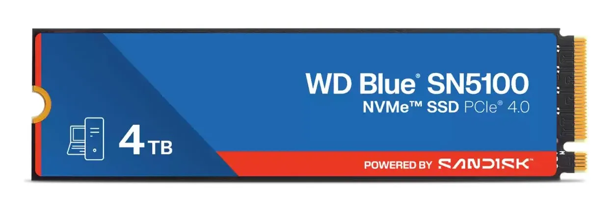 Western Digital Ssd Blue 4Tb Sn5100 Pcie 1000Gb M2