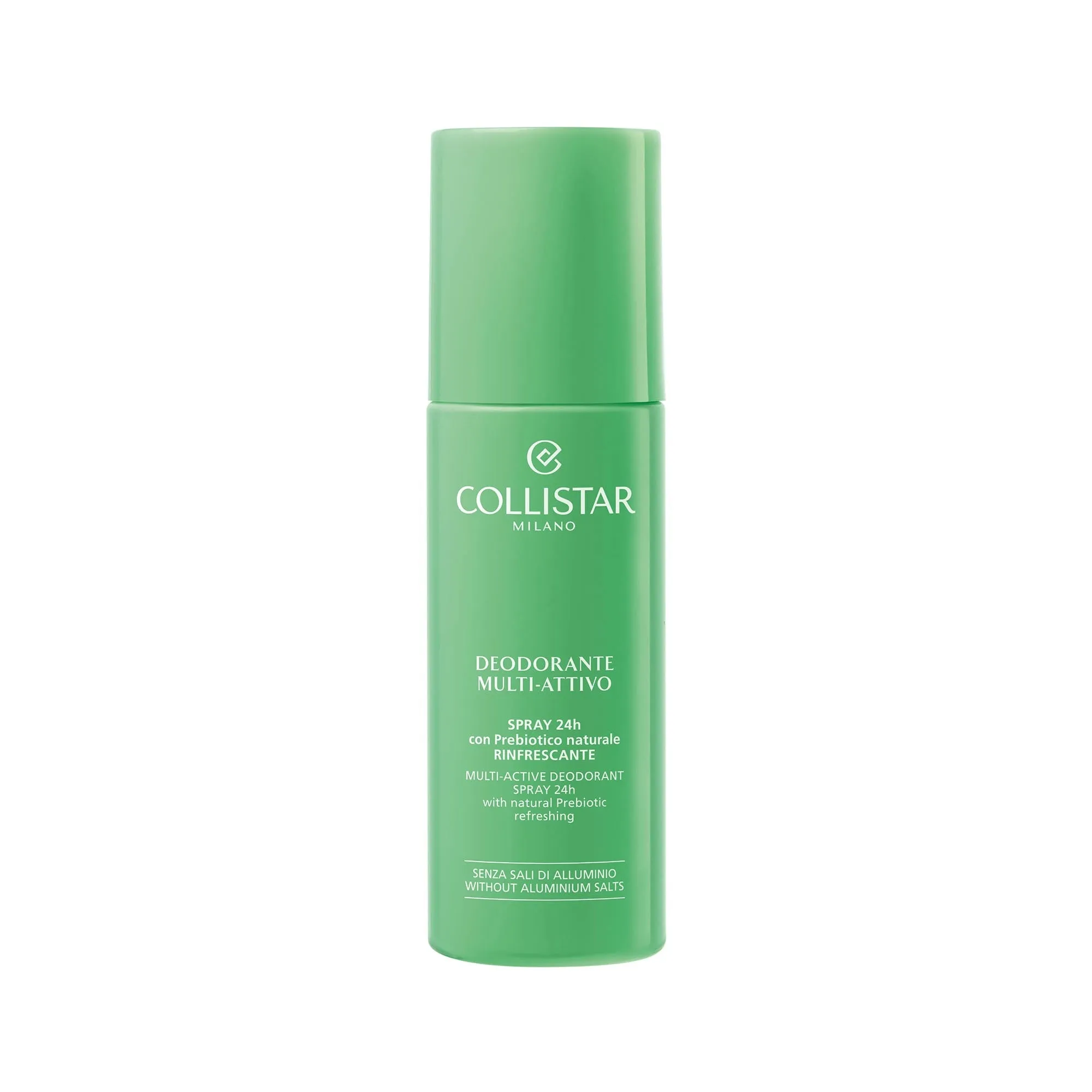 Collistar Deodorante Multi-Attivo Spray 24h con Prebiotico Naturale Rinfrescante, Senza Sali di Alluminio 100ml