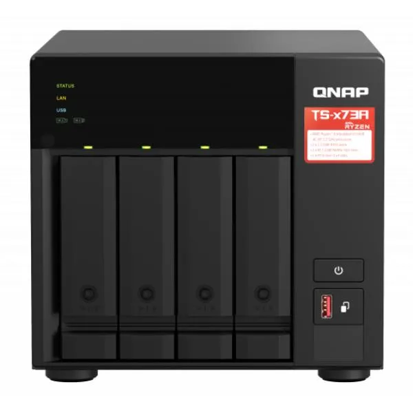Qnap NAS 4 Baie Amd V1500B Qc 2.2GHZ 8GB DDR4 TS-473A-8G