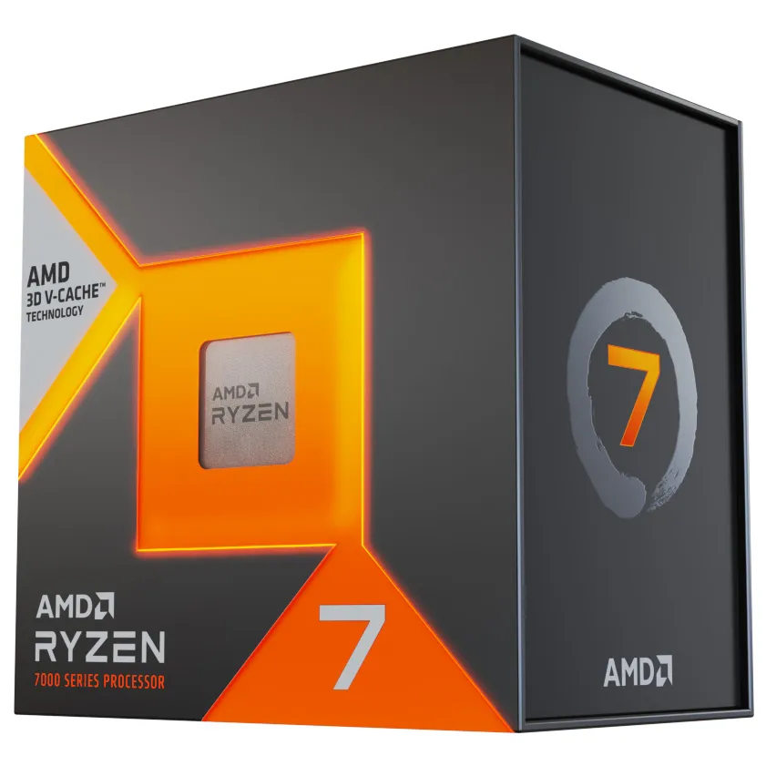 Amd CPU Ryzen 7, 7800x3d, AM5, 5ghz 8 Core, Cache 104mb, 120w, Wof 100-100000910wof