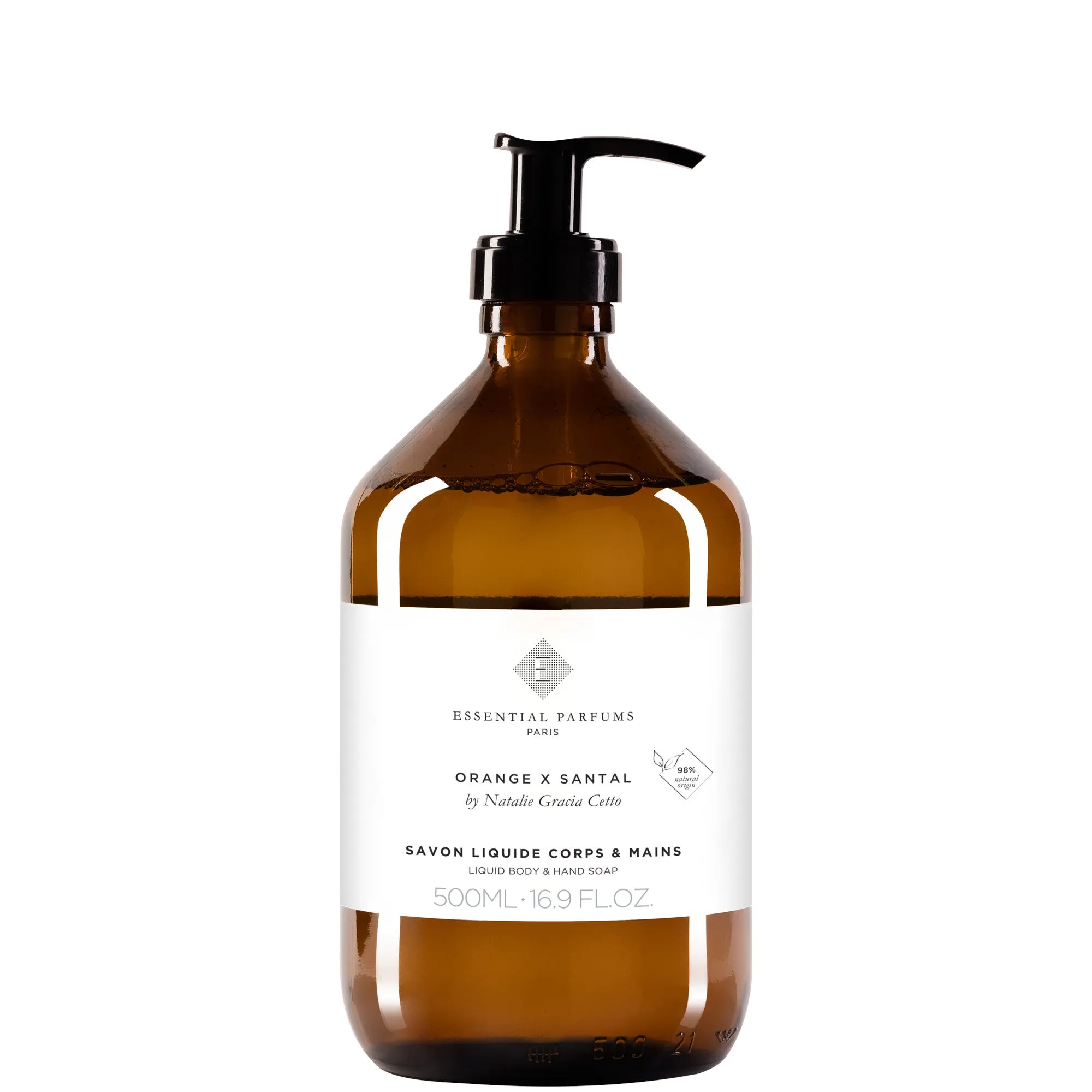 Essential Parfums Essential Parfums Orange X Santal Body and Hand Liquid Soap - 500 ML