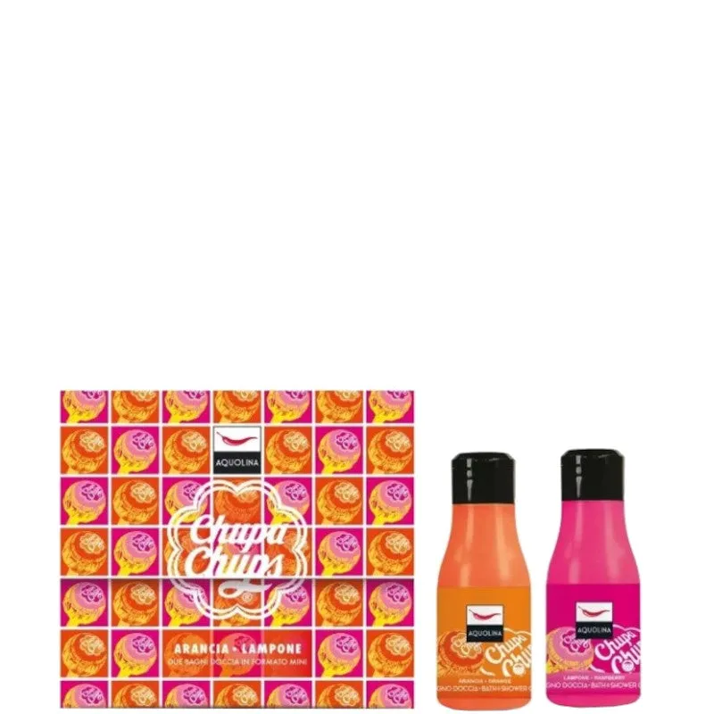 Aquolina Chupa Chups Arancia - Lampone Bath & Shower Gel Mini - 125 ML x 2