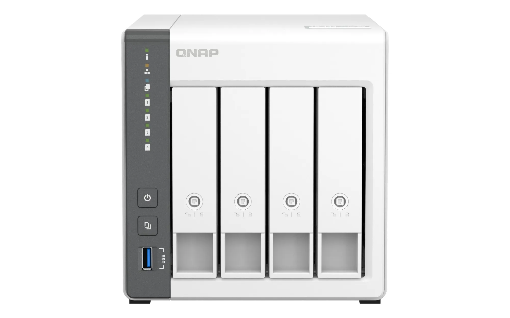 Qnap Nas Tower 4Bay Arm 4Core 2.0Ghz 2Xsata 6Gb/S 3.5/2.5 4Gb Ram 1X2.5Gbe 1X1Gbe 2Xusb2.0 1Xusb3