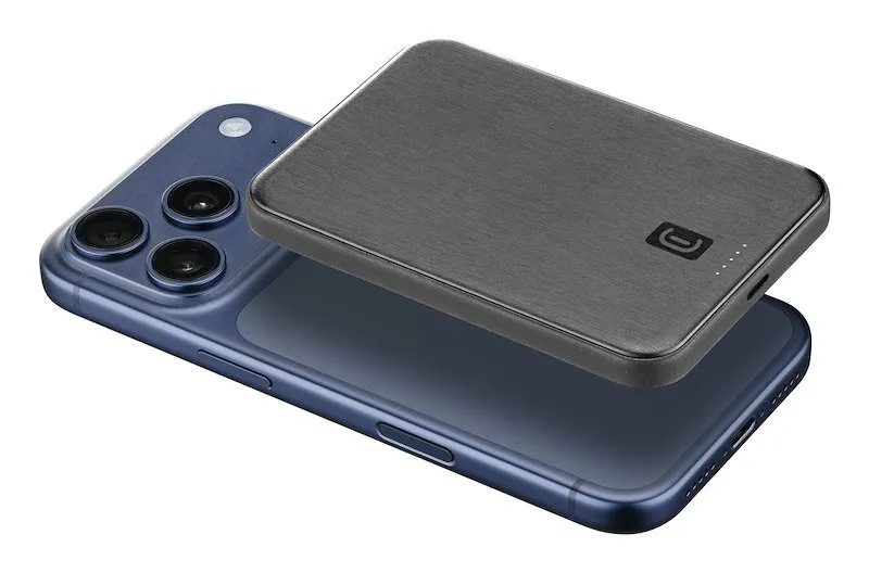 Cellularline Powerbank Mag Air 5.000 QI2 25W Nero