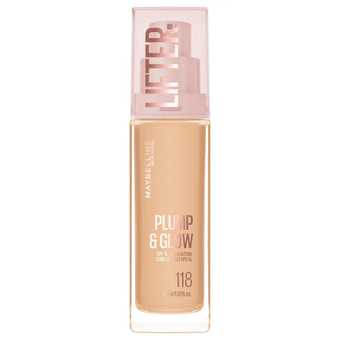 Maybelline Lifter Plump & Glow Fondotinta 118