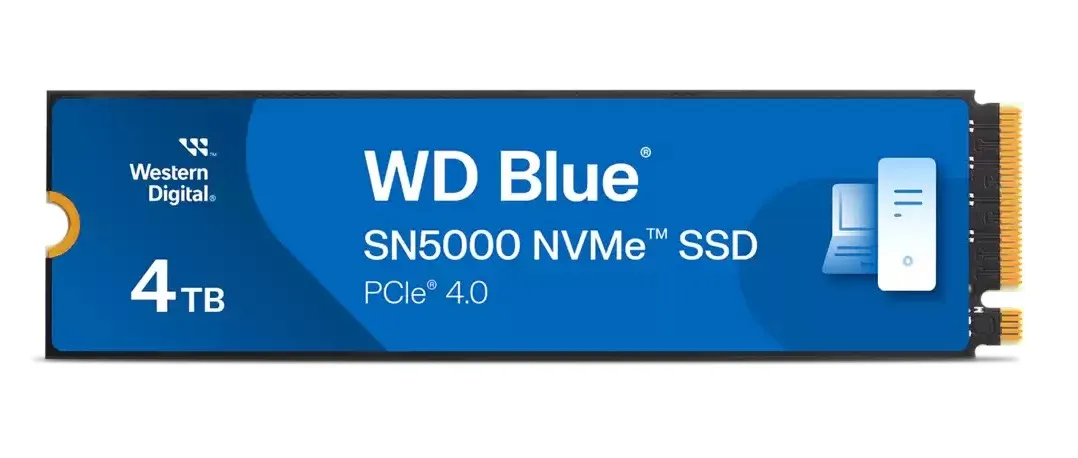 WD SSD Blue SN5000 4TB M.2 NVMe Gen 4.0