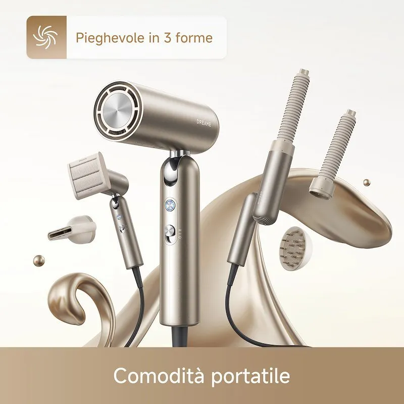 Dreame Asciugacapelli Pocket Pro 2 HAIR DRYER - GOLD