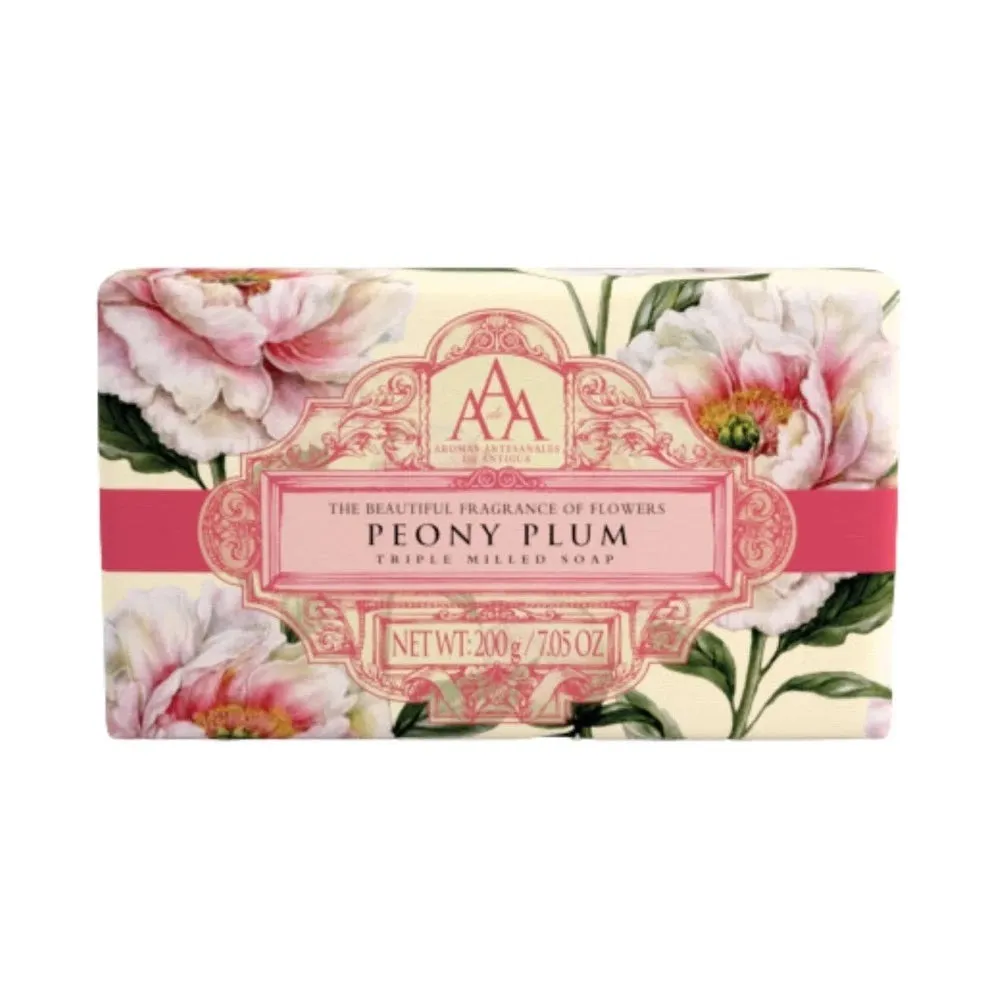 Aromas Artesanales De Antigua Peony Plum Sapone 200gr
