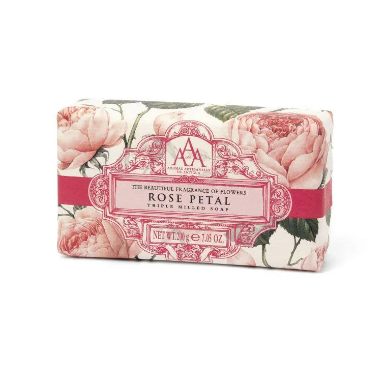 Aromas Artesanales De Antigua Rose Petal Sapone 200gr