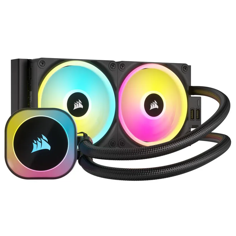 Corsair Dissipatore Icue Link H100i Rgb Aio, 240mm Radiator, Liquid CPU Cooler CW-9061001-WW