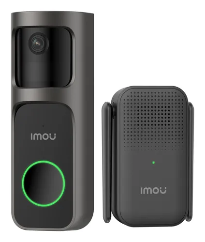 Imou Doorblell 2S 2K Kit Campanello Wi-Fi Wireless, Batteria 5000mah, Lente 2,3MM, Campo Visivo 166 DB-2SP-3t0w/Ds2s