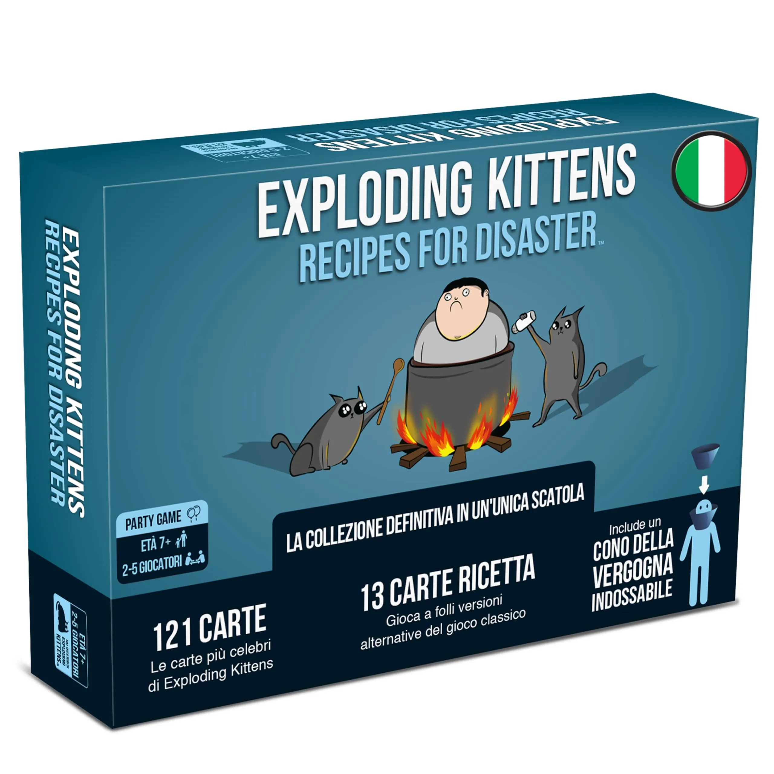 Asmodee - Exploding Kittens: Recipes for Disaster, Gioco da Tavolo, Party Game, 2-5 Giocatori, 7+ Anni, Edizione in Italiano