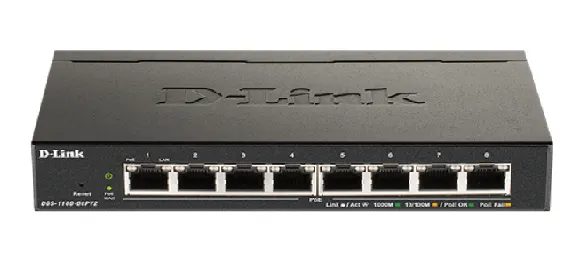 D-Link Switch 8 Porte Gigabit POE Smart Managed DGS-1100-08pv2