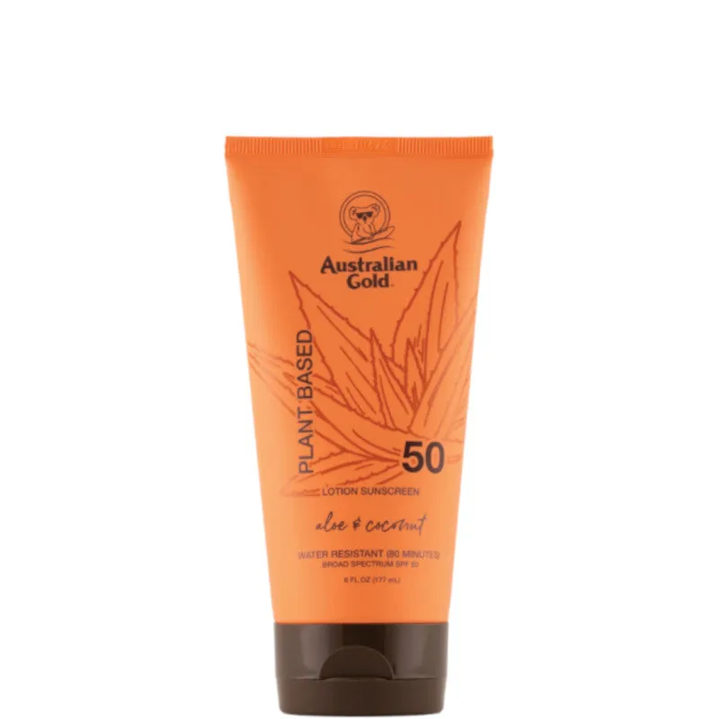 Australian Gold Plant Based Lotion Sunscreen Aloe & Coconut SPF 50 Body 177 ML - 177 ML