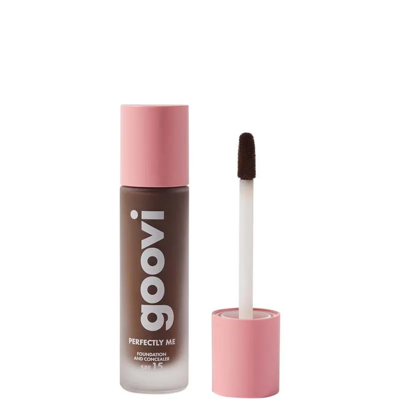 Goovi Goovi Foundation and Concealer SPF 15 - Perfectly Me - N. 20 EBONY DEEP - COOL