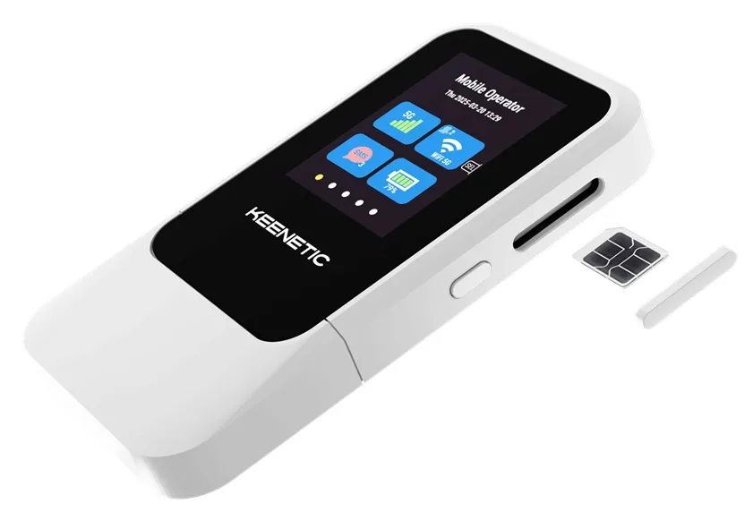 Keenetic Router Roamer 5G Mobile Hotspot With Wi-Fi 6 KN-5210-01-EU