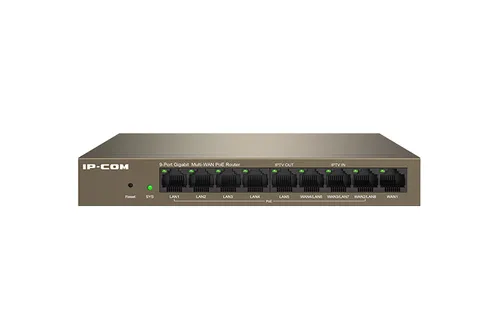 Ip-Com 9 Port Cloud Managed POE Router / Ap Controller Max 4 WAN M20-8G-POE