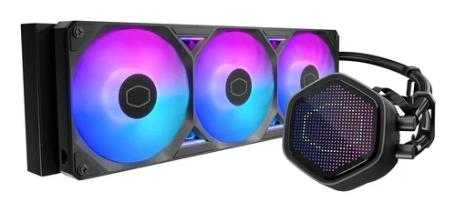 Cooler Master Dissipatore A Liquido Atmos Ii, 3x120mm Argb, Kit Schermo Pixel Incl, Nero MLX-D36m-A25sz-P1