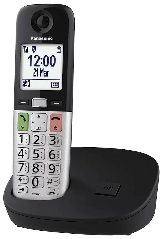 Panasonic Telefono Cordless KX-TGU410EXB Nero / Argento