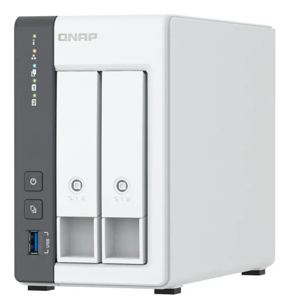 QNAP TS-216G server NAS e di archiviazione Tower Cortex-A Cortex-A55 4 GB HDD Bianco
