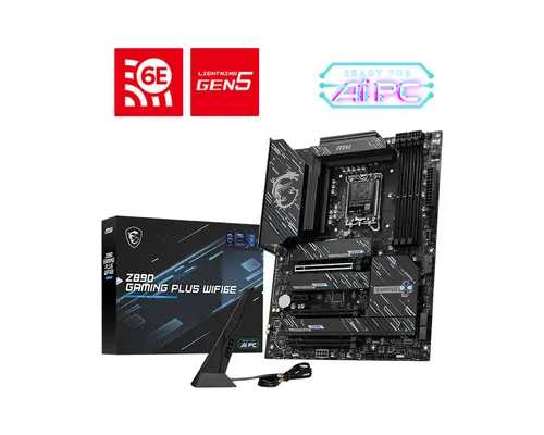 Msi Mb Z890, Z890 Gaming Plus Wifi6e, Z890,Lga1851,4ddr5,3pci-Ex16,1pci-EX1,4M.2 ,1usb3.2 Gen2 X Z890 Wifi6e